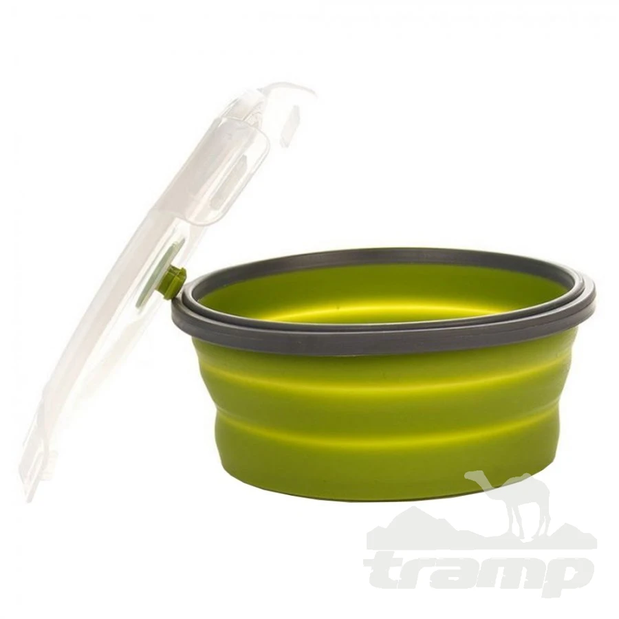 Походная посуда Tramp Контейнер складной с крышкой-защелкой 550 мл, TRC-088-olive