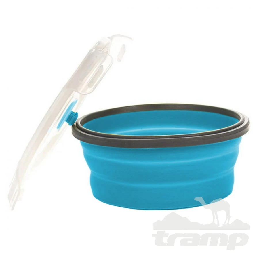 Походная посуда Tramp Контейнер складной с крышкой-защелкой 800 мл, TRC-087-aquamarine
