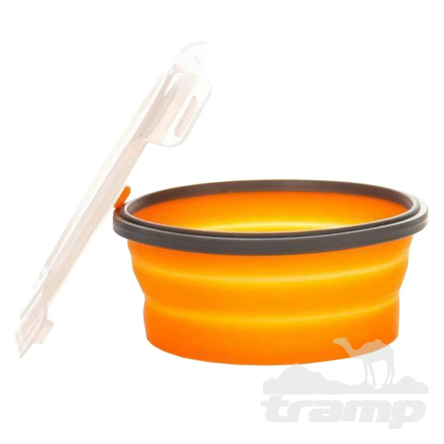 Походная посуда Tramp Контейнер складной с крышкой-защелкой 800 мл, TRC-087-orange