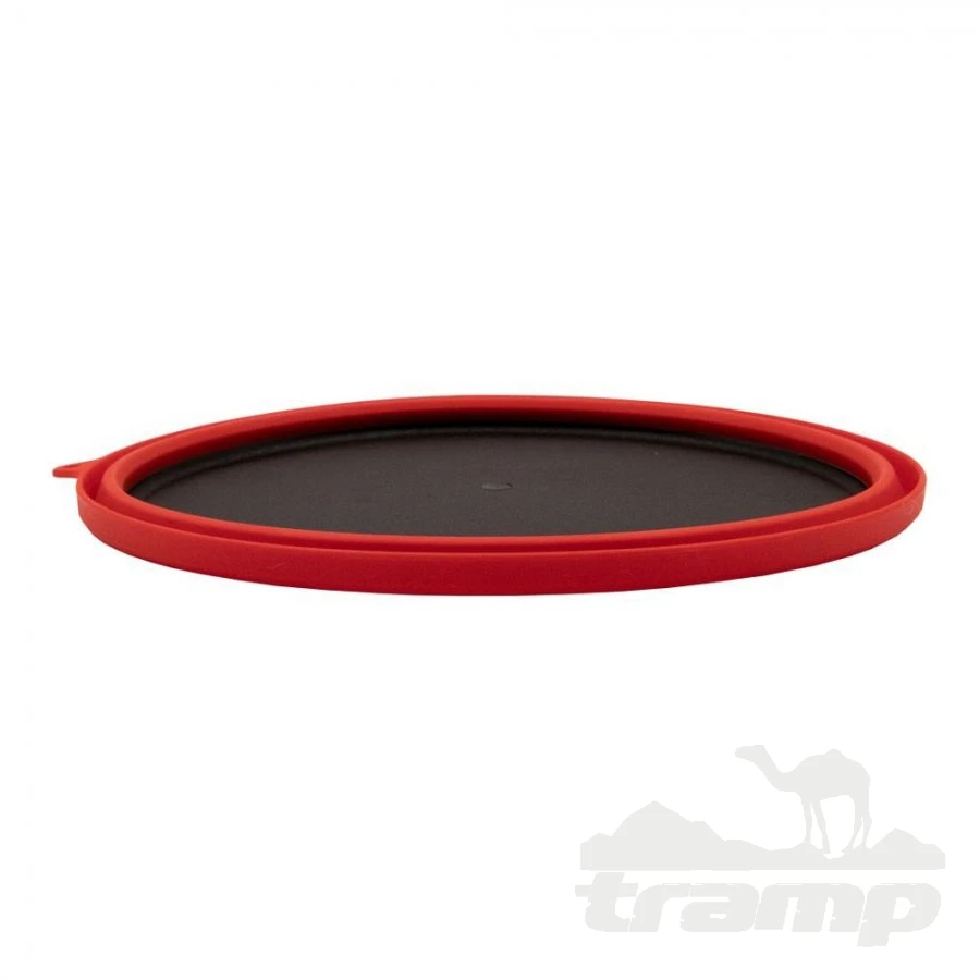 Походная посуда Tramp Тарелка силиконовая с пластиковым дном 1070 мл, TRC-124-terracotta
