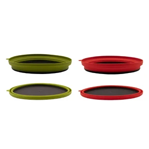 Tramp Тарелка силиконовая с пластиковым дном 1070 мл, TRC-124-olive