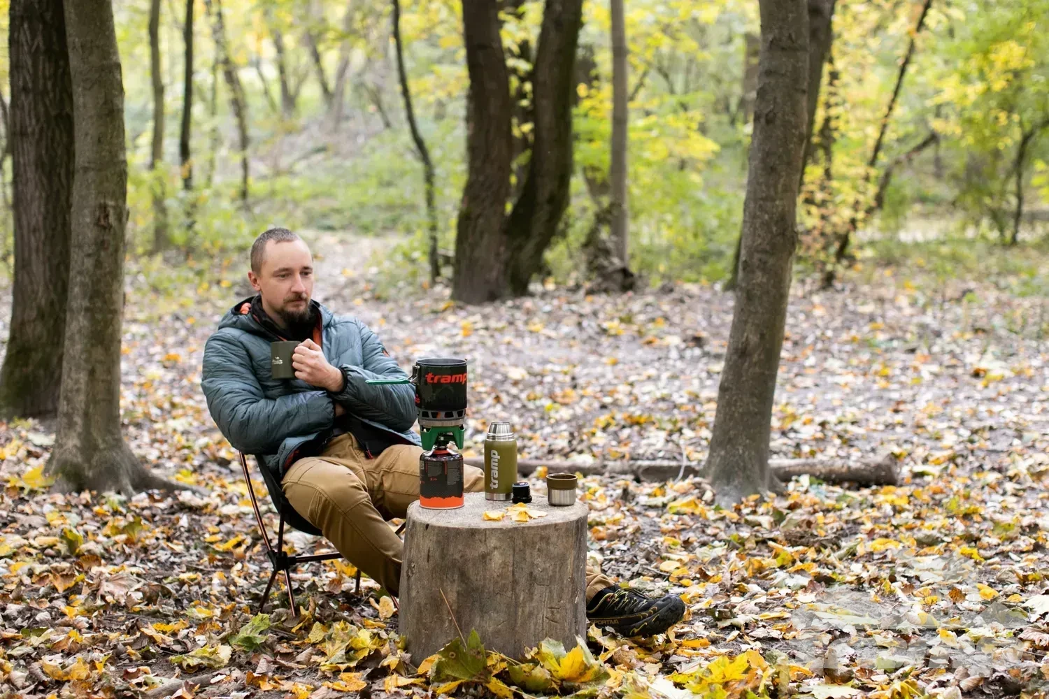 Газовое оборудование Система для приготовления пищи Tramp 800 мл (оливковый)