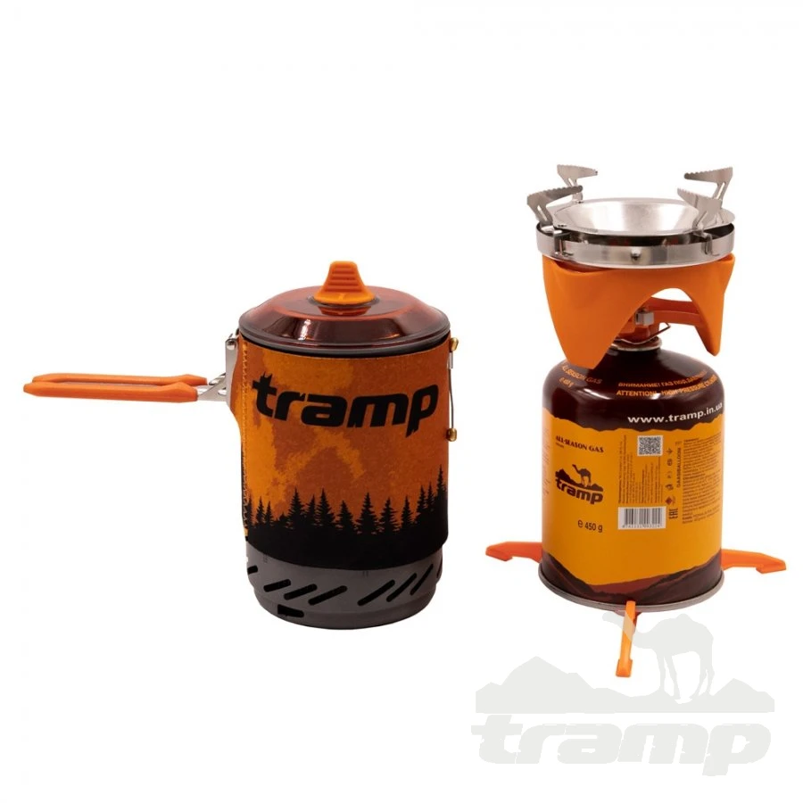 Газовое оборудование Система для приготовления пищи Tramp 1л. (оранжевый)