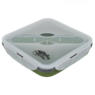 Контейнер силиконовый с ловилкой 1000 мл Tramp TRC-145-olive