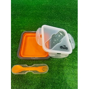 Контейнер силиконовый Tramp с ловилкой 1000 мл TRC-145-terracotta