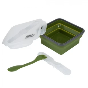 Контейнер силиконовый с ловилкой 400 мл Tramp TRC-144-olive