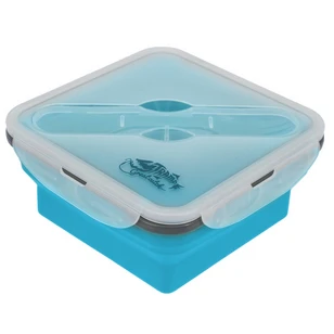 Контейнер силиконовый с ловилкой 400 мл Tramp TRC-144-aquamarine