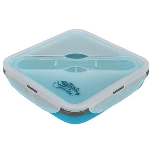 Контейнер силиконовый с ловилкой 400 мл Tramp TRC-144-aquamarine