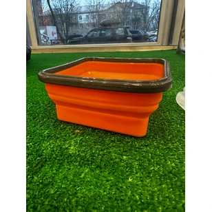 Контейнер силиконовый с ловилкой 400 мл Tramp TRC-144-terracotta