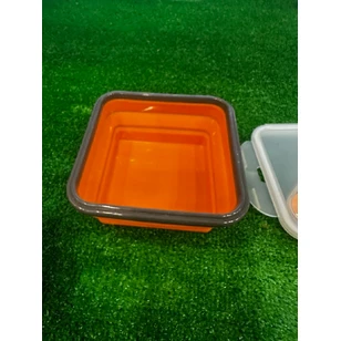 Контейнер силиконовый с ловилкой 400 мл Tramp TRC-144-terracotta