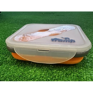 Контейнер силиконовый с ловилкой 400 мл Tramp TRC-144-terracotta