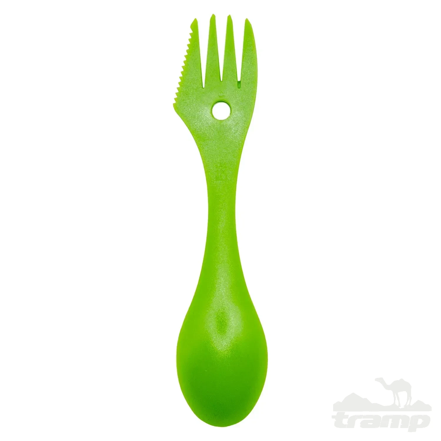 Походная посуда Ложка-вилка (ловилка) пластмассовая Tramp зеленая