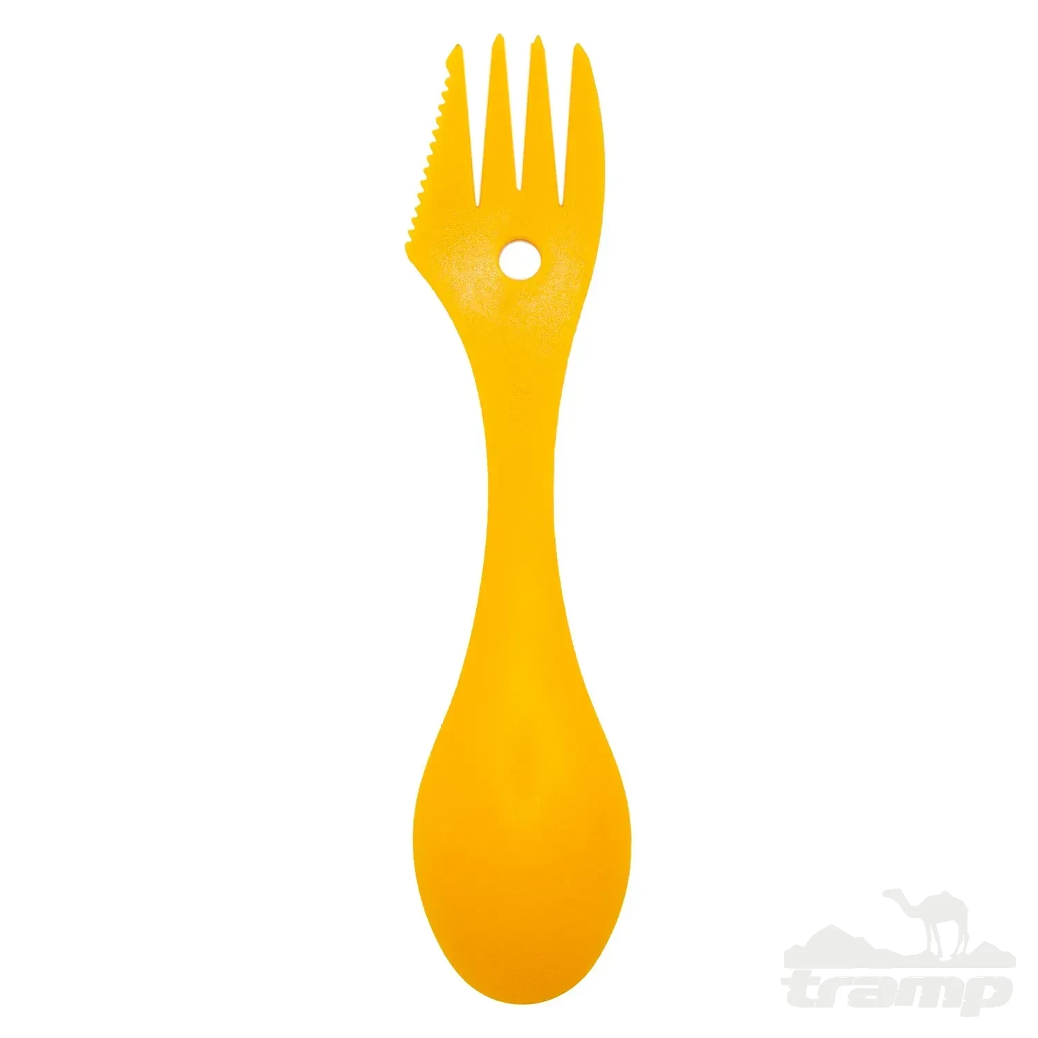 Походная посуда Ложка-вилка (ловилка) пластмассовая Tramp желтая