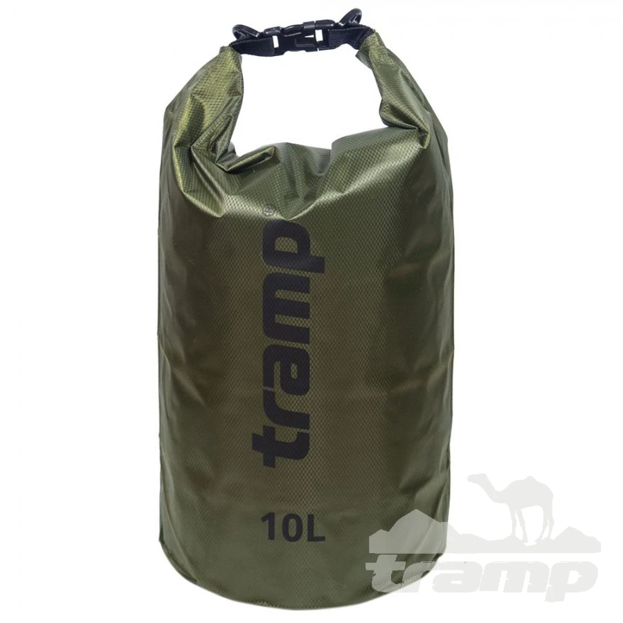 Гермоупаковка Tramp гермомешок ПВХ Diamond RipStop 10 л TRA-111-olive