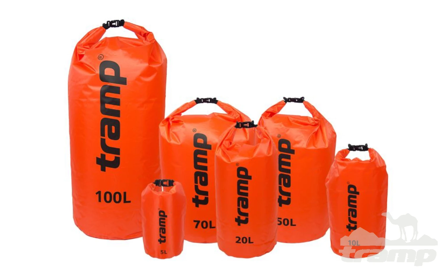 Гермоупаковка Tramp гермомешок ПВХ Diamond RipStop 5 л TRA-110-orange