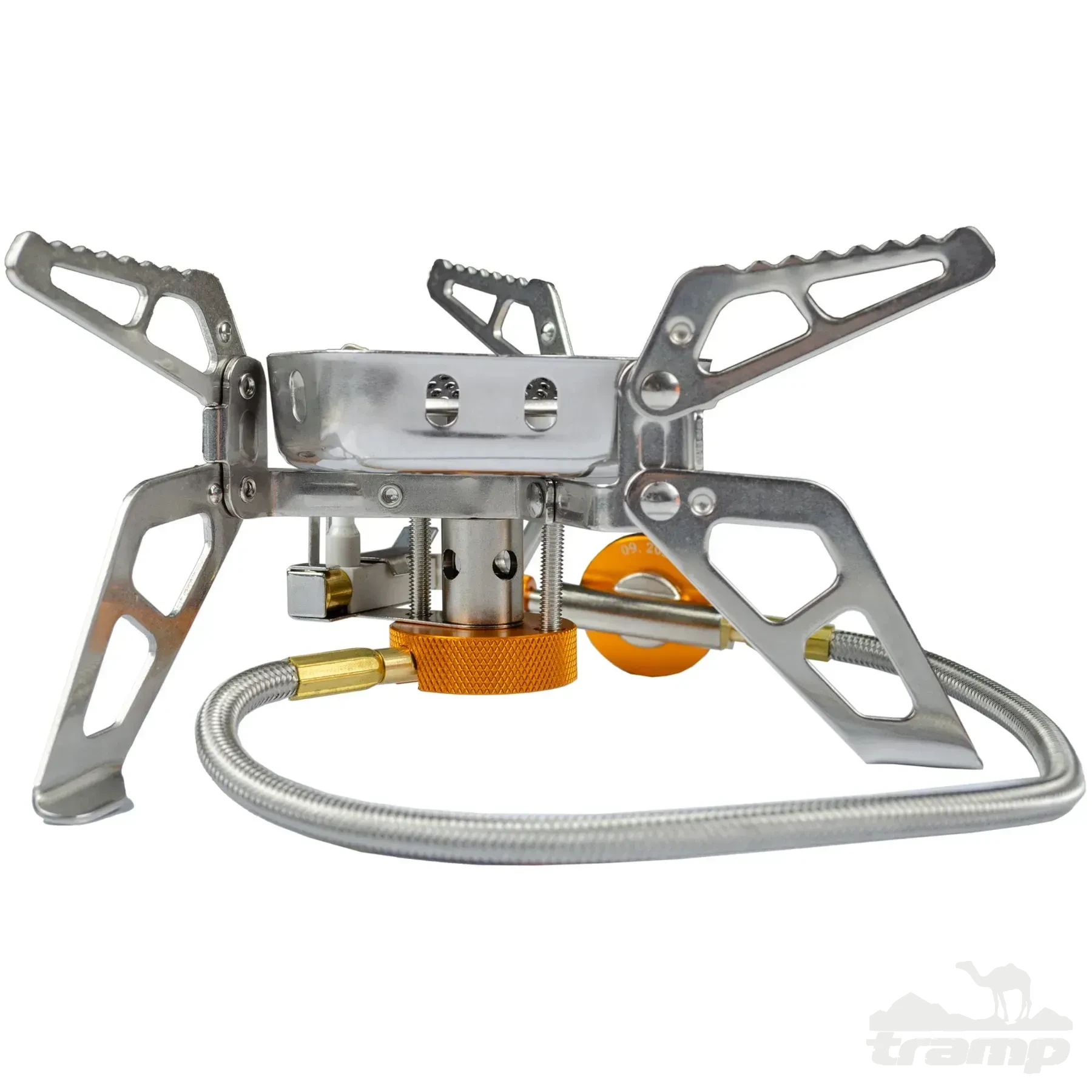 Газовое оборудование Горелка газовая со шлангом, пьезоподжигом и ветрозащитой Tramp TRG-046