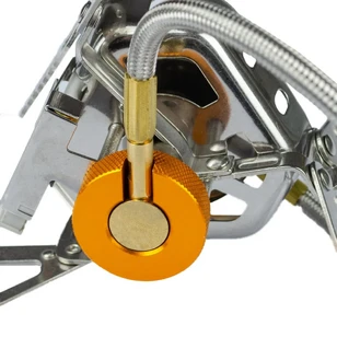 Горелка газовая со шлангом, пьезоподжигом и ветрозащитой Tramp TRG-046