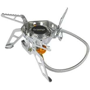 Горелка газовая со шлангом, пьезоподжигом и ветрозащитой Tramp TRG-046
