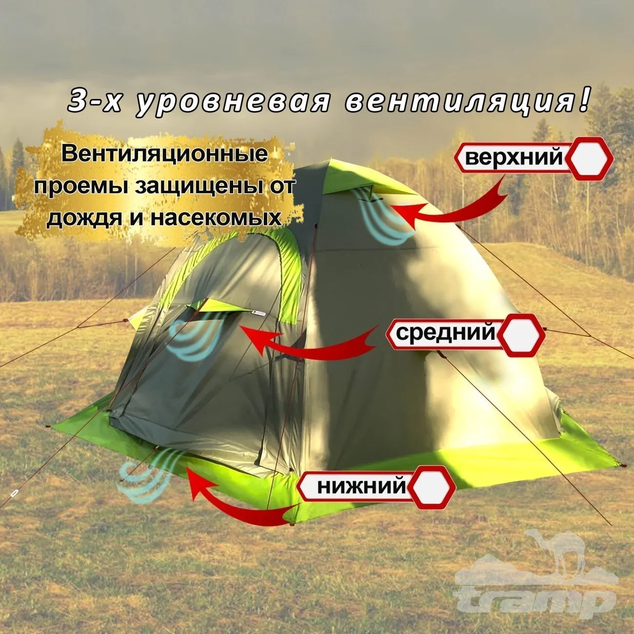 Палатки Всесезонная Универсальная палатка Лотос 5УТ Шторм (360х320/205 см)