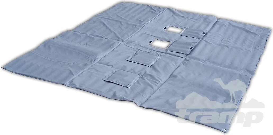 Палатки Зимняя палатка Медведь Куб 3 Люкс (2.1*2.1/1.9m) утеплённая (3-сл) + Пол (ткань Оксфорд 300D) + накидка