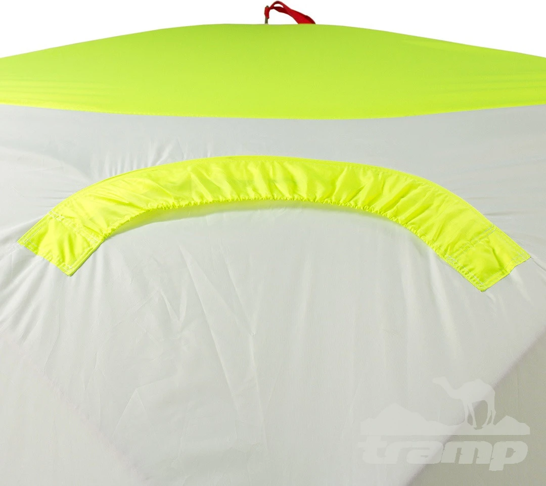 Палатки Зимняя палатка Медведь Куб 3 Люкс (2.1*2.1/1.9m) утеплённая (3-сл) + Пол (ткань Оксфорд 300D) + накидка