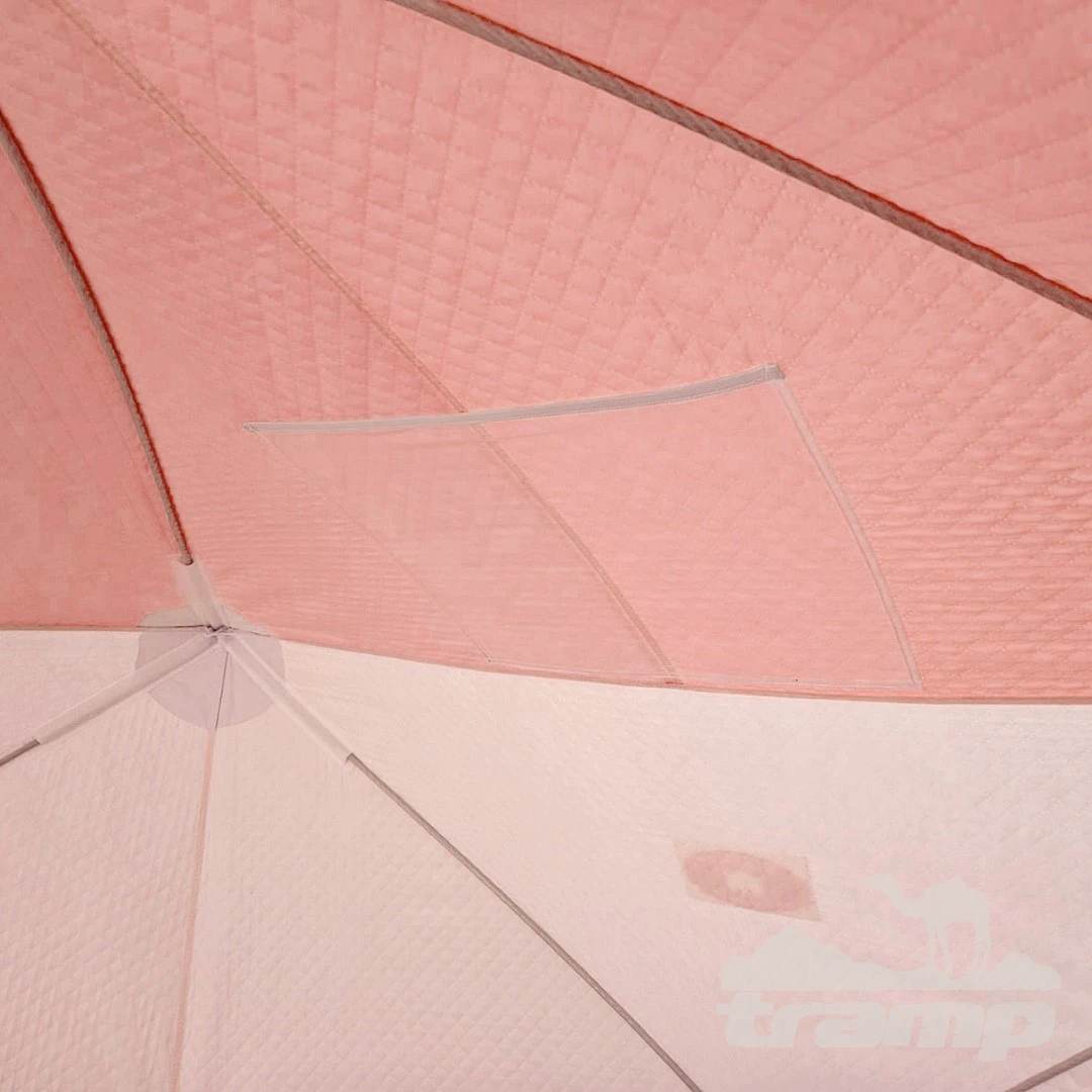 Палатки Зимняя палатка Медведь Куб 4 Люкс (2.3*2.3/2.0m) утеплённая (3-сл) + Пол (ткань Оксфорд 600D) + накидка