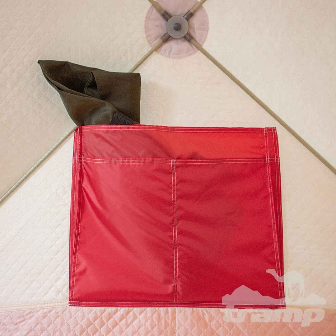 Палатки Зимняя палатка Медведь Куб 4 Люкс (2.3*2.3/2.0m) утеплённая (3-сл) + Пол (ткань Оксфорд 600D) + накидка