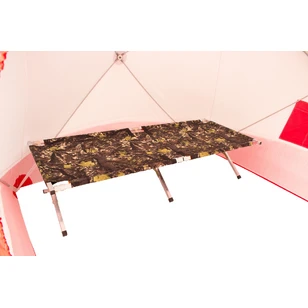 Зимняя палатка Медведь Куб 4 Люкс (2.3*2.3/2.0m) утеплённая (3-сл) + Пол (ткань Оксфорд 600D) + накидка