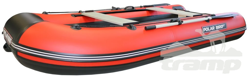 Лодки ПВХ Лодка Polar Bird 320М (Лайт) НДНД Стеклокомпозит (Чёрно-красный)