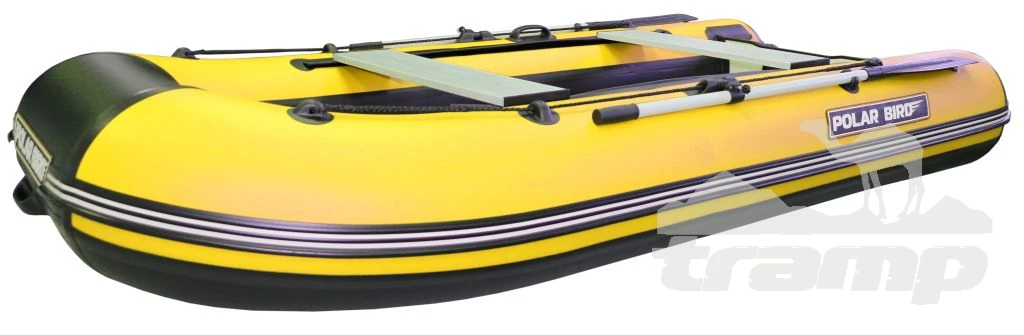 Лодки ПВХ Лодка Polar Bird 320М (Лайт) НДНД Стеклокомпозит (Чёрно-жёлтый)