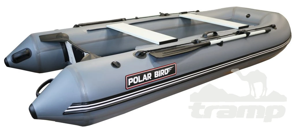 Лодки ПВХ Лодка Polar Bird 320М (Лайт) НДНД Стеклокомпозит (Серо-белый)