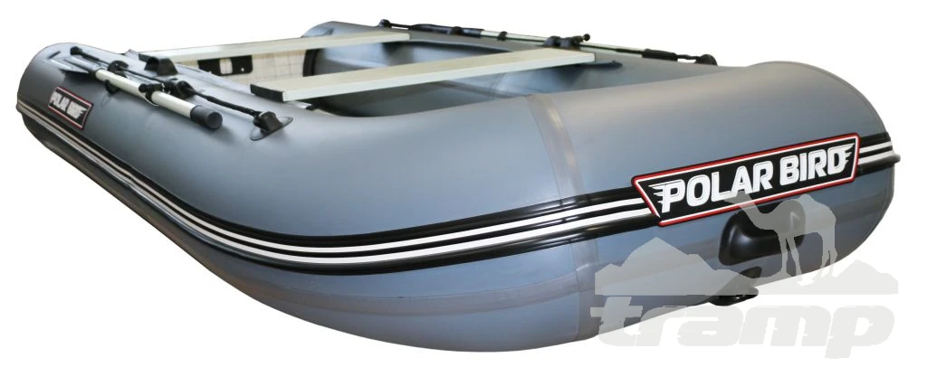 Лодки ПВХ Лодка Polar Bird 340М | Лайт | НДНД | Стеклокомпозит | Серый |
