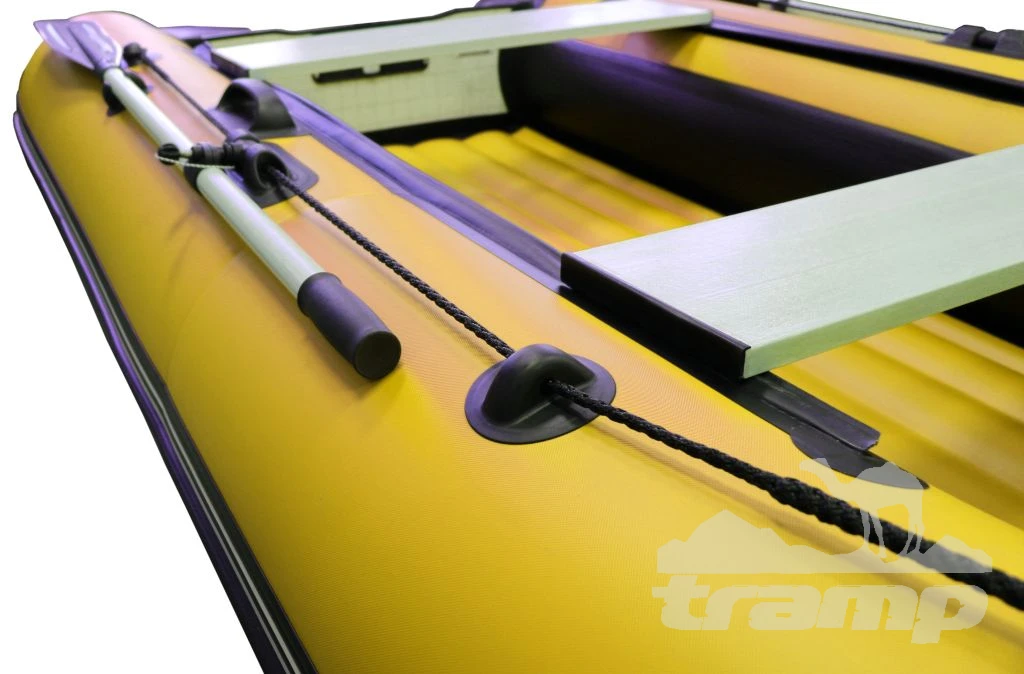 Лодки ПВХ Лодка Polar Bird 340М | Лайт | НДНД | Стеклокомпозит | Чёрно-жёлтый |