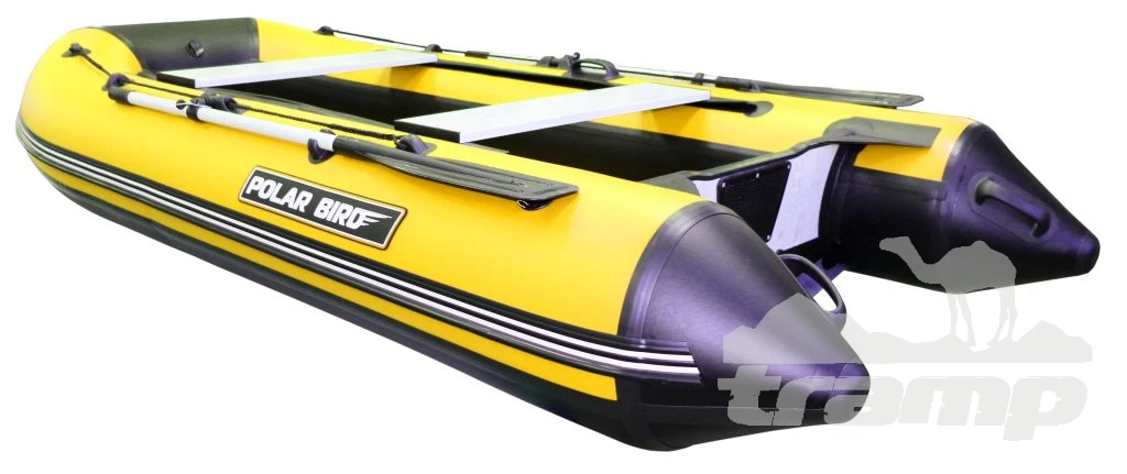 Лодки ПВХ Лодка Polar Bird 340М | Лайт | НДНД | Стеклокомпозит | Чёрно-жёлтый |