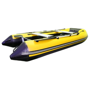 Лодка Polar Bird 340М | Лайт | НДНД | Стеклокомпозит | Чёрно-жёлтый |