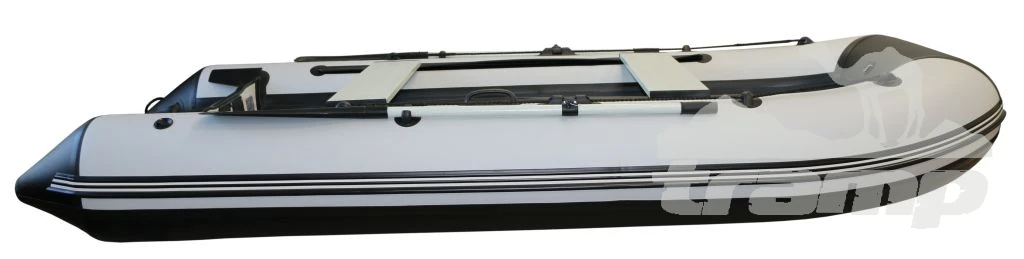 Лодки ПВХ Лодка Polar Bird 340М | Лайт | НДНД | Стеклокомпозит | Чёрно-белый |