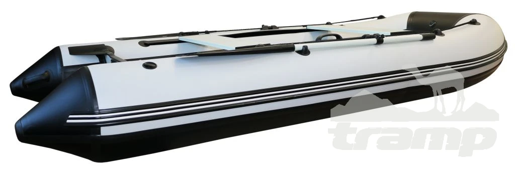 Лодки ПВХ Лодка Polar Bird 340М | Лайт | НДНД | Стеклокомпозит | Чёрно-белый |