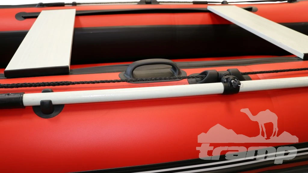 Лодки ПВХ Лодка Polar Bird 340М | Лайт | НДНД | Стеклокомпозит | Чёрно-красный |