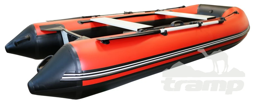 Лодки ПВХ Лодка Polar Bird 340М | Лайт | НДНД | Стеклокомпозит | Чёрно-красный |