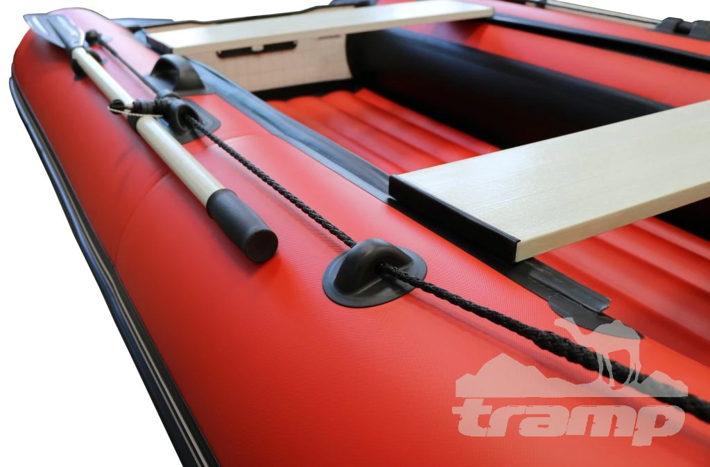 Лодки ПВХ Лодка Polar Bird 340М | Лайт | НДНД | Стеклокомпозит | Чёрно-красный |