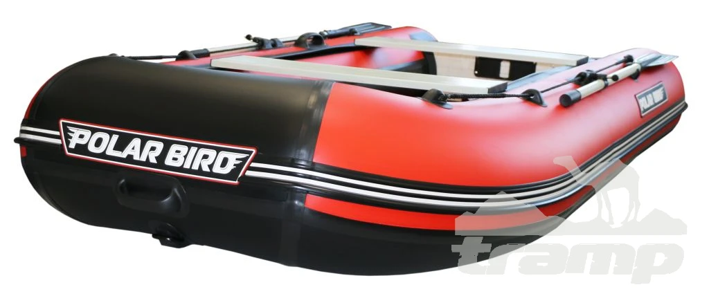 Лодки ПВХ Лодка Polar Bird 340М | Лайт | НДНД | Стеклокомпозит | Чёрно-красный |