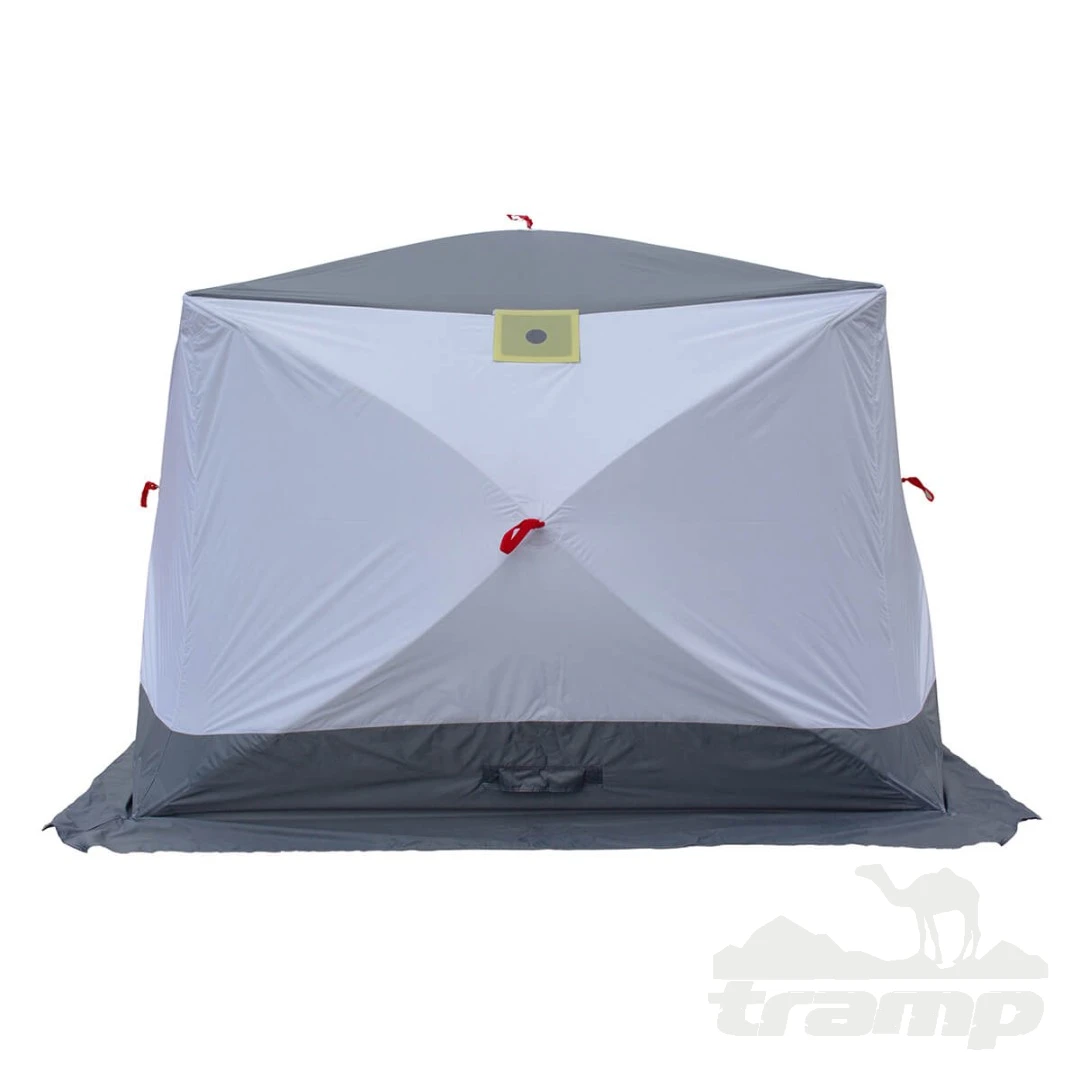 Палатки Зимняя палатка Медведь Куб 5 (2.5*2.5/2.0m) утеплённая (3-сл) + Пол (ткань Оксфорд 600D) + накидка