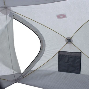 Зимняя палатка Медведь Куб 5 (2.5*2.5/2.0m) утеплённая (3-сл) + Пол (ткань Оксфорд 600D) + накидка