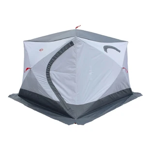 Зимняя палатка Медведь Куб 5 (2.5*2.5/2.0m) утеплённая (3-сл) + Пол (ткань Оксфорд 600D) + накидка