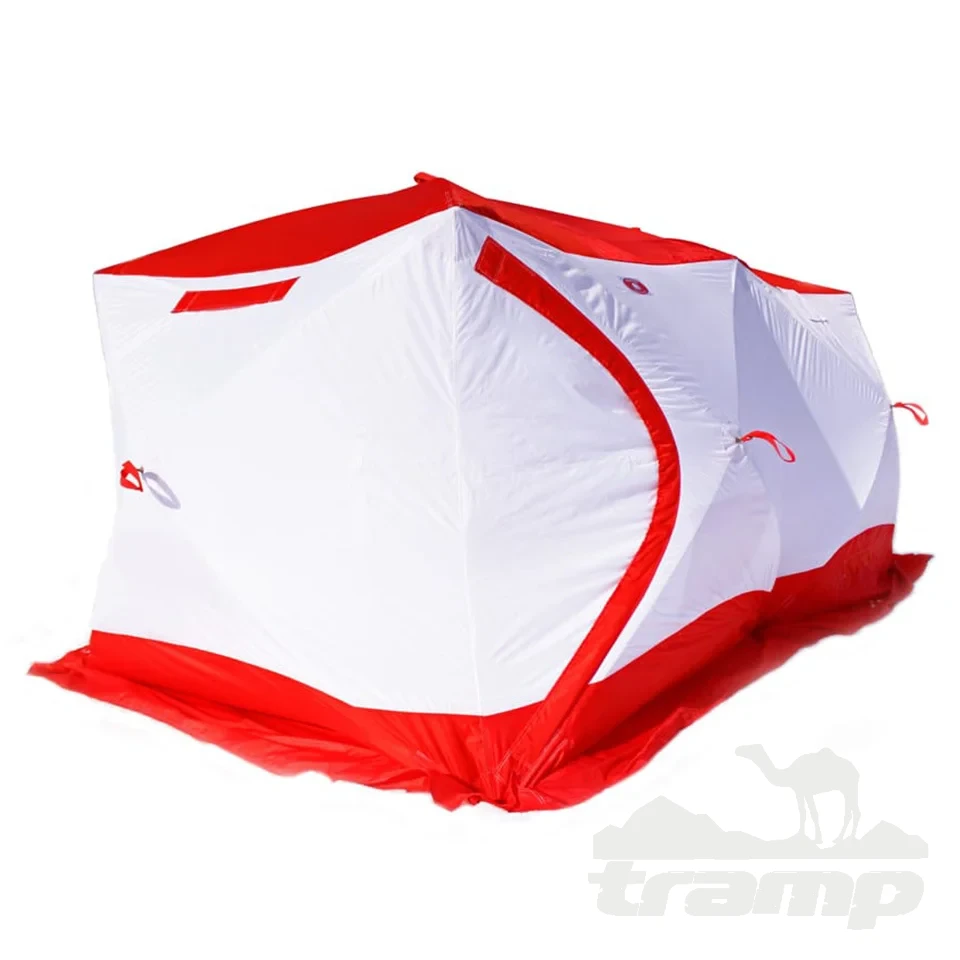 Палатки Зимняя палатка Медведь Куб 4 Дубль (2.15*4.0/2.0m) утеплённая (3-сл)