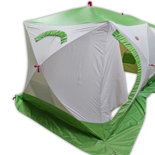 Зимняя палатка Медведь Куб 3 Дубль (2.0*3.5/1.9m) утеплённая (3-сл)