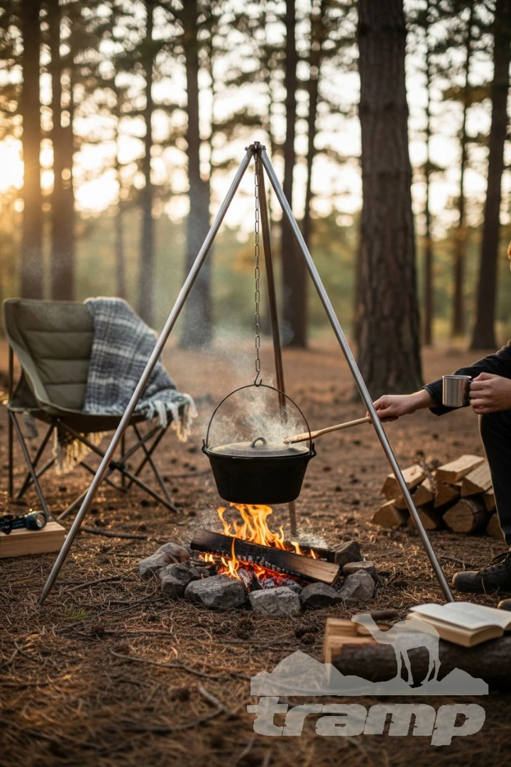 Походная посуда Тренога костровая в чехле / TR-02