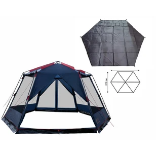 Палатка-Шатер TRAMP LITE Mosquito Blue 4.3х3.7х2.25 м (V2) + Съемный пол из терпаулинга