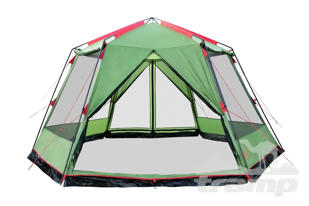 Шатрово-тентовая продукция Палатка-Шатер TRAMP LITE Mosquito Green 4.3х3.7х2.25 м (V2) + Съемный пол из терпаулинга
