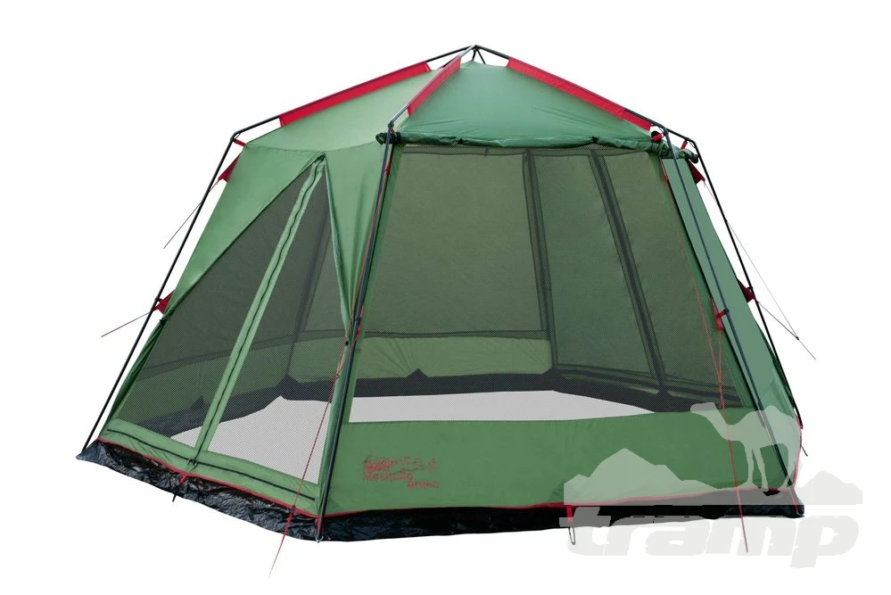 Шатрово-тентовая продукция Палатка-Шатер TRAMP LITE Mosquito Green 4.3х3.7х2.25 м (V2) + Съемный пол из терпаулинга